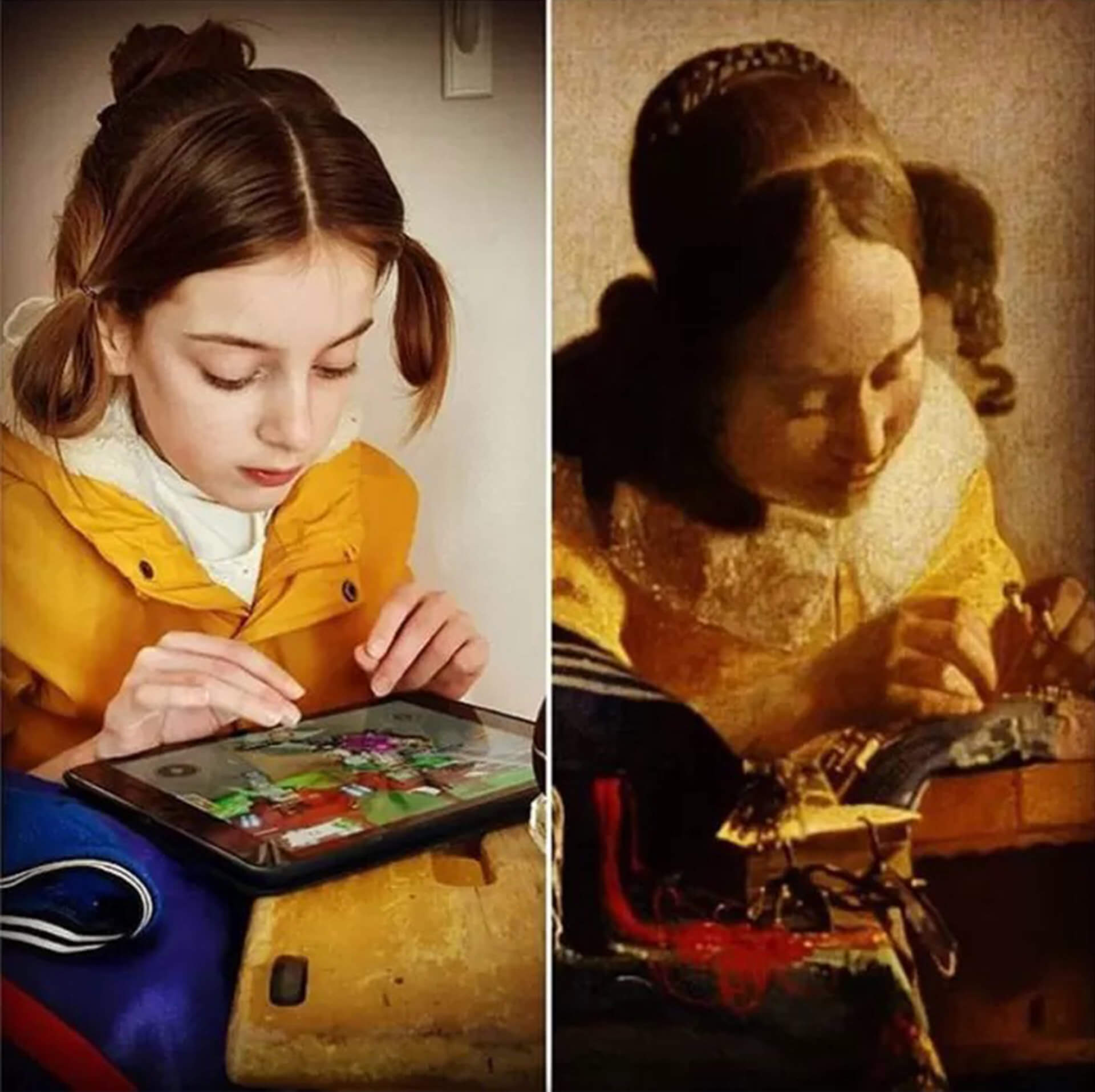 THE LACEMAKER. האמן יאן ורמייר